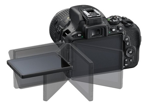 Cámara Nikon® D5500 Dsrl Lente 18-55 Mm Pantalla Touch Color Negro