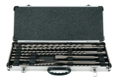 Imagen 2 de 6 de Juego De Mechas Cinceles Makita 10 Piezas Sds Plus D-19174