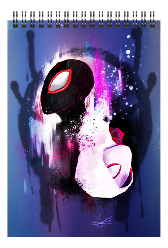 Croquera - Cuaderno De Dibujo De Spiderman Multiverso
