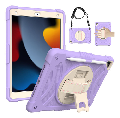 Funda Protectora Para iPad 10.2 2020 Y Correa De Hombro