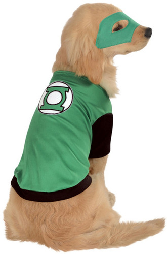 Disfraz De Linterna Verde Para Perro Talla: M Halloween