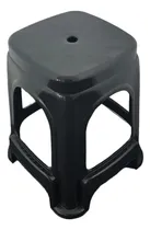 Comprar Banqueta Silla Apilable Reforzada Plástica Negra Camping X2