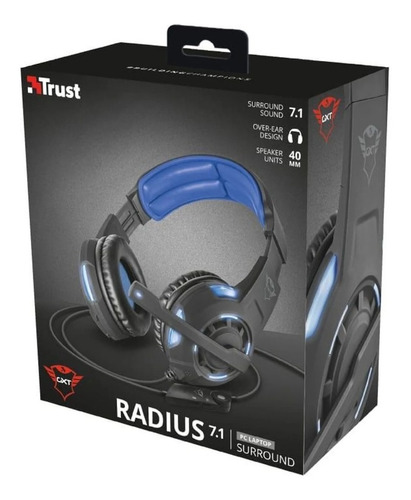 Headset Gamer Trust Radius 7.1 Surround Gxt 350