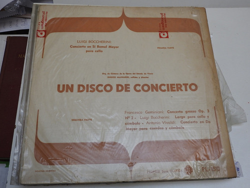 V6259 - Un Disco De Concierto   Mainardi L580 