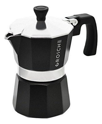 Grosche Cafetera Para Milano Moka Espresso Negro