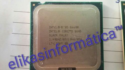 Intel Core2quad Q6600 2.40ghz/8mb Cache/fsb 1066/65nm Cooler