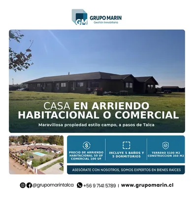 Casa en arriendo