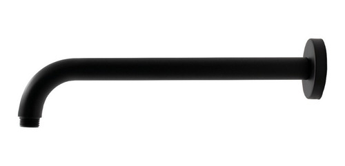 Regadera Redonda 15cm Con Brazo Y Monomando Negro Mate Lujo