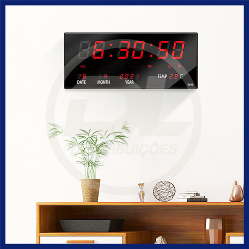 Relógio Digital De Parede Super Grande 47cm Hospital