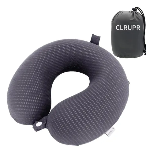 Almohada De Cuello Clrupr Gris 100% Espuma De Memoria