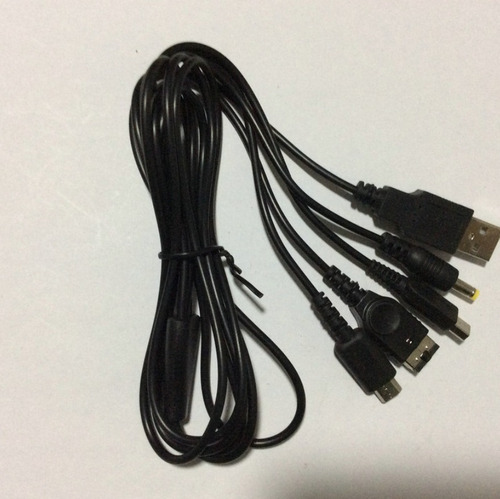 Imagen 5 de 6 de Cable Carga 5 En 1 Nintendo 3ds/ndsl/gbasp/wiiu Y Sony Psp