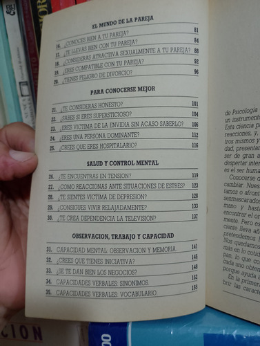 El Libro De Los Test 35 Test Para Descubrir Su Personalidad (Usado)