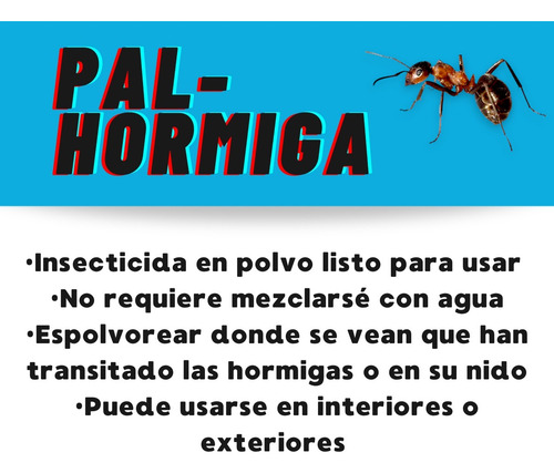 Kit Insecticidas Pal-hormiga 100gr + Fiprax 250ml