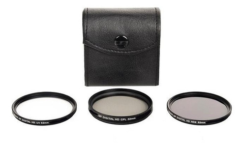 Kit Filtros 52mm Uv Cpl Nd8 