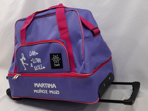 Imagen 5 de 9 de Bolso Cajon De Patin Artistico Carrito (opc Personalizable)