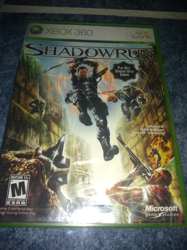 Xbox 360 Live Video Juego Shadowrun Original Completo