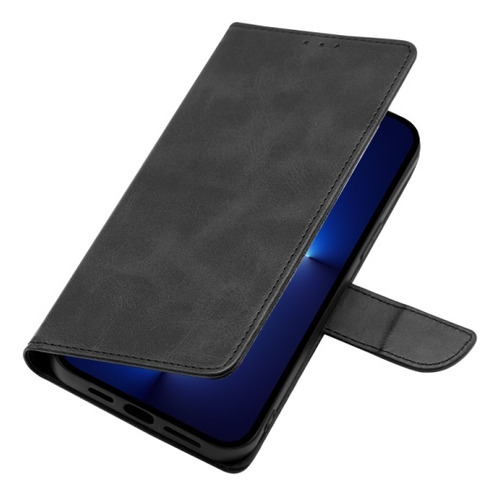 Capa De Couro Textura Bezerro Para Xiaomi Redmi K60 Ultra