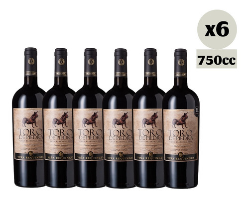 Pack 6x Vino Toro De Piedra Gran Reserva Cabernet Sauvignon