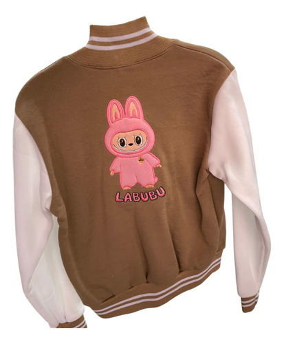 Chamarra De Labubu Infantil Beisbolera Unisex Niñas