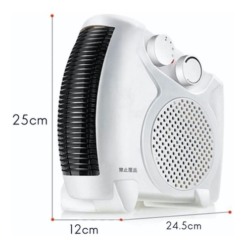 Calefactor Termoventilador Sistema Giratorio 2000w