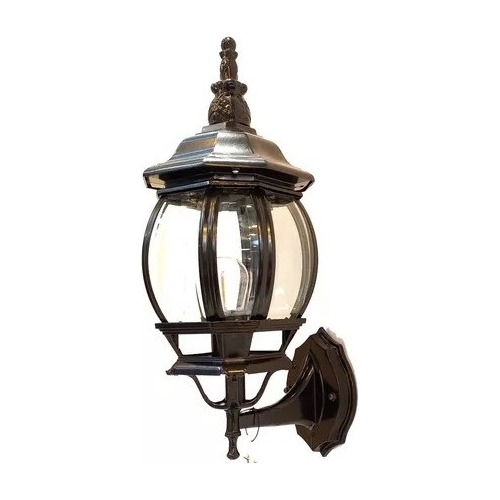 Farol Lampara De Muro Exterior Mod Calabaza Ip44 50cm Alto