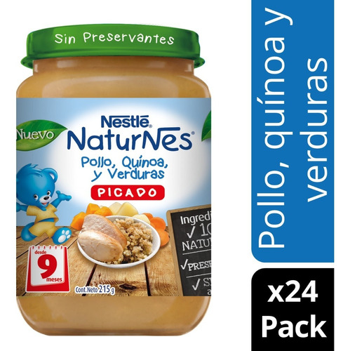 Picado Nestlé® Naturnes® Pollo, Quínoa Y Verduras 24 X Pack