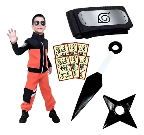 Fantasia laranja do Naruto com bandana