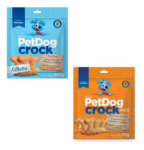 Kit 2 Biscoitos Naturais Super Premium Para Cães - 250g