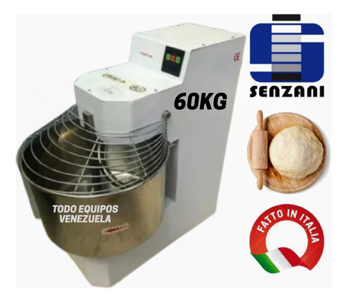 Amasadora Industrial Italiana 60kg Senzani