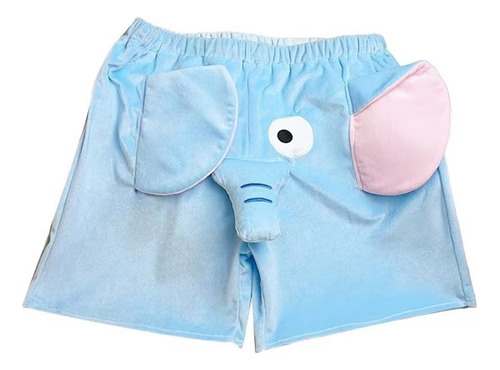 (1) Pantalones Cortos Casuales Cute Elephant Para El Hogar -