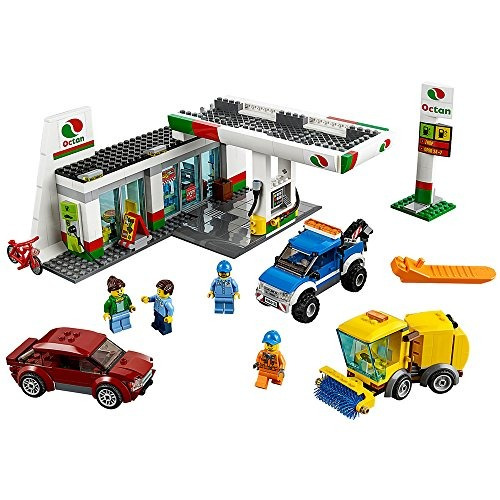 Kit De Construccion De Estacion De Servicio De Lego City Tow