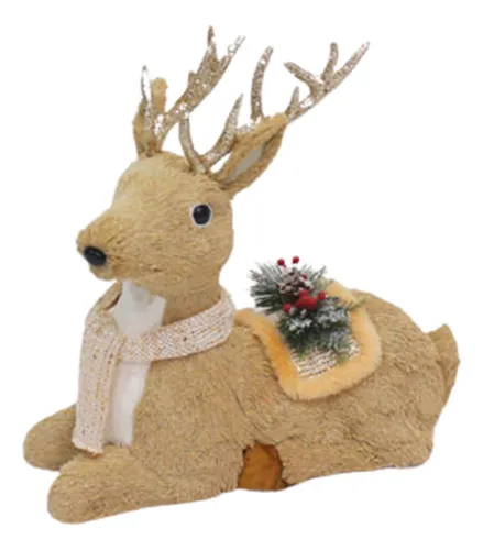 Reno Navideño Muñeco Sentado 45x47 Cm