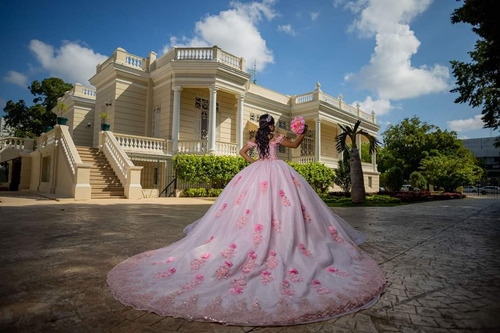 Vestido De Xv Rosa Baby 