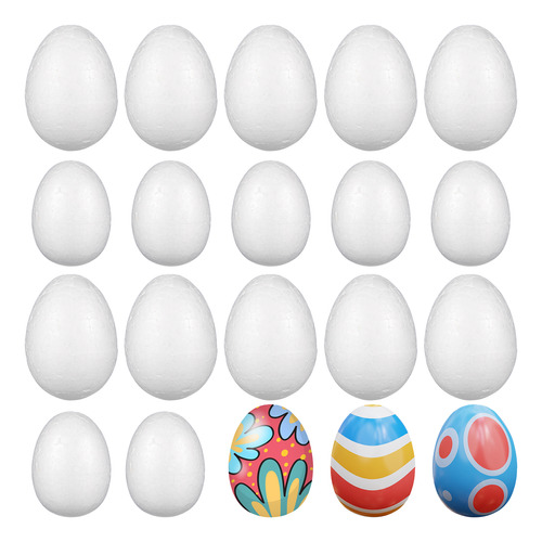 40 Piezas De Huevos De Pascua De Espuma Sin Terminar Para Ma