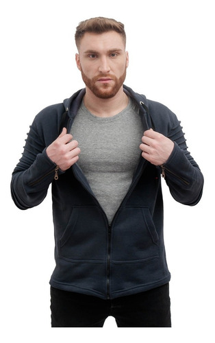 Imagen 2 de 10 de Campera Capucha Camperita Hoodie Hombre Premium Cabron A03