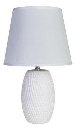 Abajur Branco De Quarto / Sala - Luminária De Mesa Laradore 127/220v