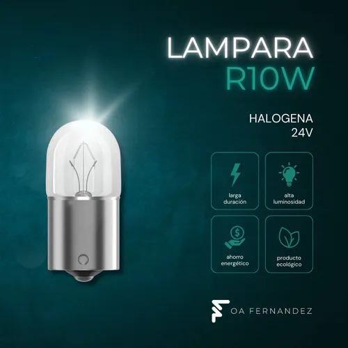 Caja X 10 Lamparas Camion Mini R10w 24v 10w Halogena Lucas