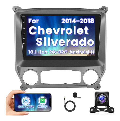 Autoestéreo Android 11 De 10.1 In Para Chevrolet Silverado