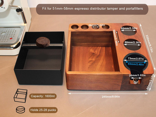 Caja De Golpeteo De La Estación De Tampas De Espresso, De De