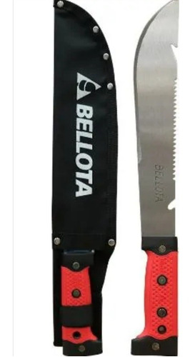 Cuchillo Rambo Jungla 12'' Con Funda Mango Bimateria Bellota