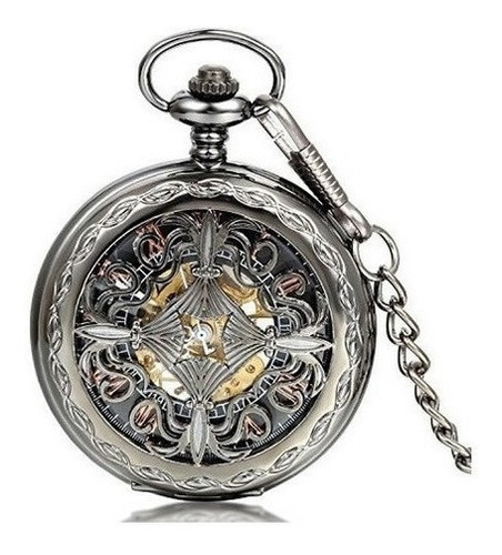 Jewelrywe Huntercase Fob Reloj De Bolsillo Mecanico Esfera D