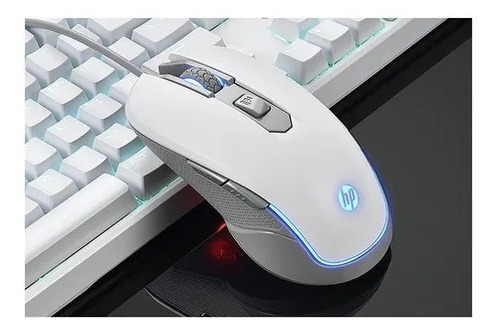 Mouse Gamer Hp M200 Branco Luminoso Lindo 