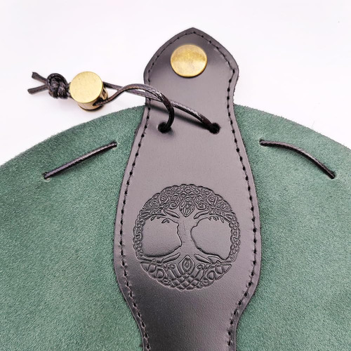 Bolsa De Dados Negra Y Verde Con Forma De Árbol Celta Dnd Gi