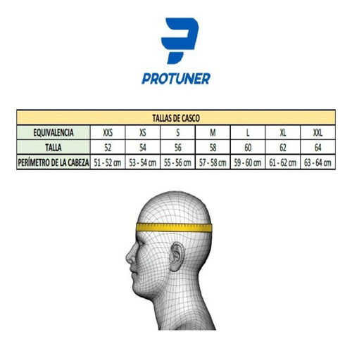 Casco Protuner 500gt Ztep Ngr Vrd