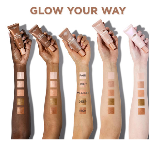 L'oréal Paris Maquillaje True Match Lumi Glotion, 903 Medio