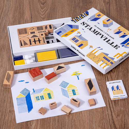 Juego De Sellos De Madera Habilidad Fina Educativa Para