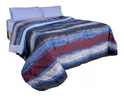 Combo Somier Colchón + Almohadas + Sábanas Y Acolchado