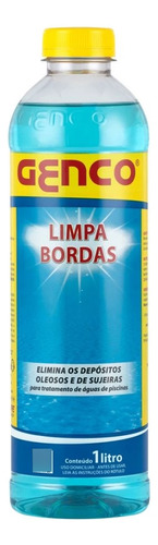 Kit Limpa Bordas De Piscina 1 Litro + Esponja Limpa Bordas
