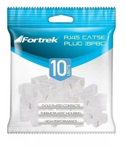 Conector Macho Cat5e Rj45-101 Fortrek