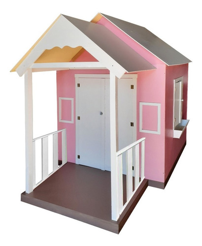 Casinha De Brinquedo Com Varanda Rosa - Criança Feliz